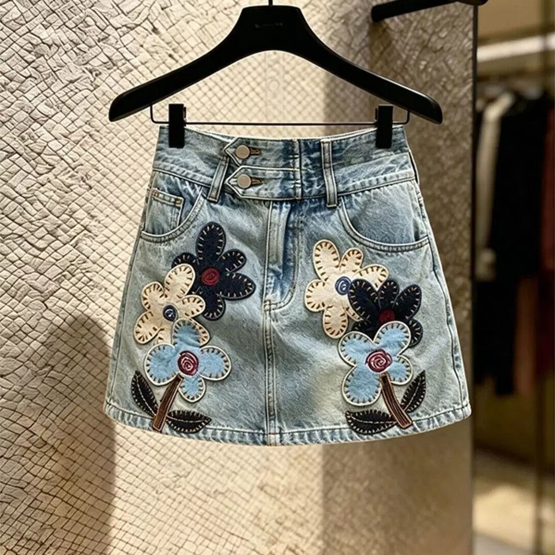Summer Clothing Looks - Falda vaquera de moda coreana 2026,