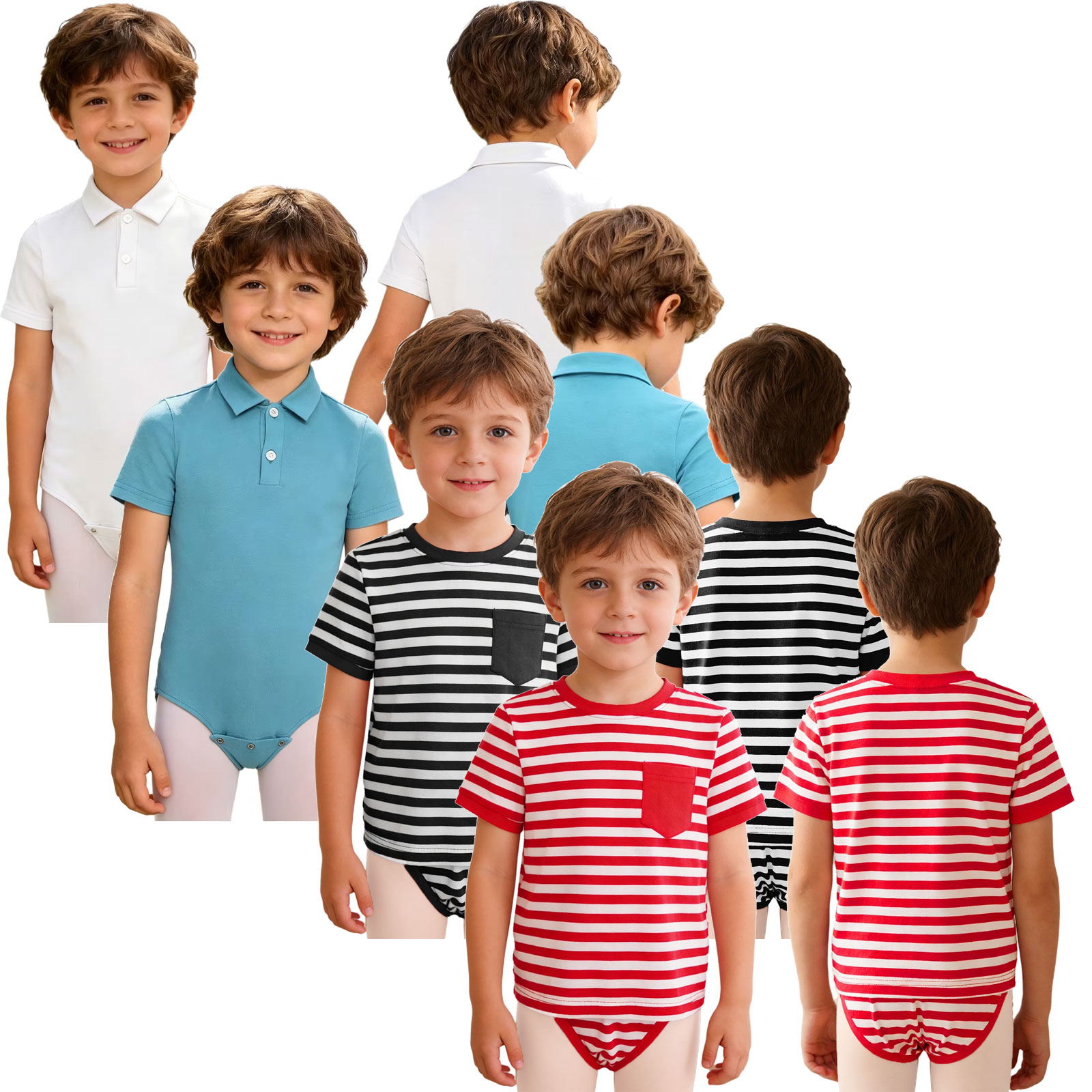 Summer Clothing Boys - Ropa de Leotardo Adaptada para Niños