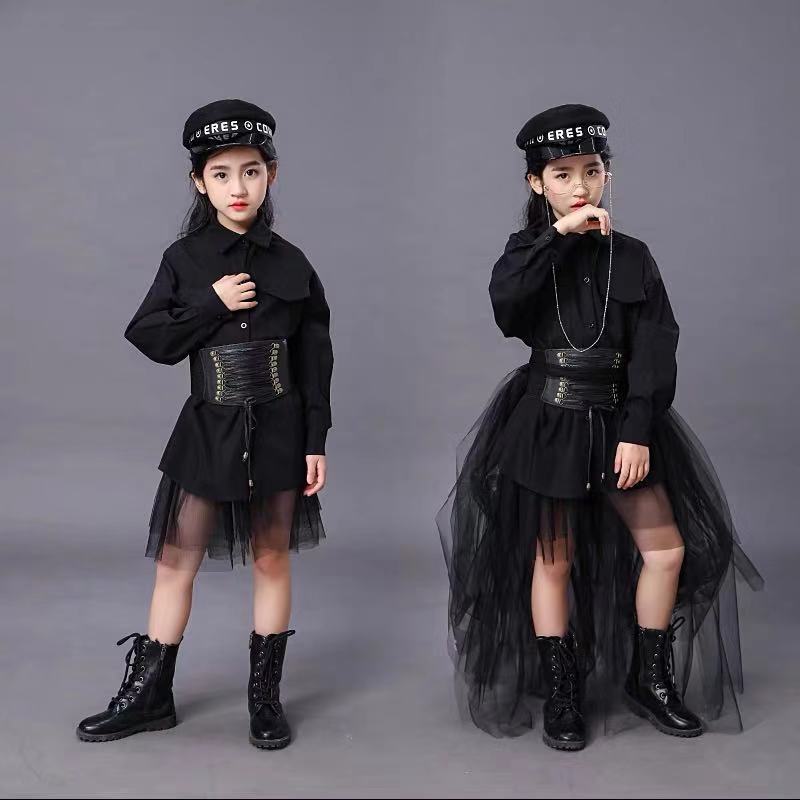 Summer Clothing Model - Traje negro para niños, modelo para