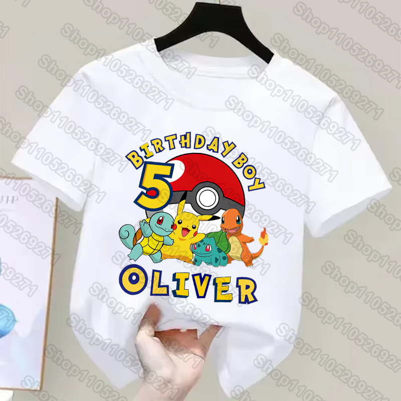 Summer Clothing Boys - Camisetas de Pokémons para niños, camiseta
