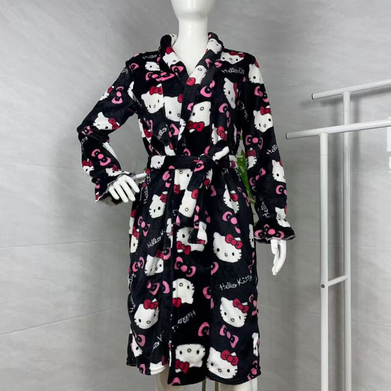 Summer Clothes - Camisón Hello Kitty, nuevo albornoz cálido