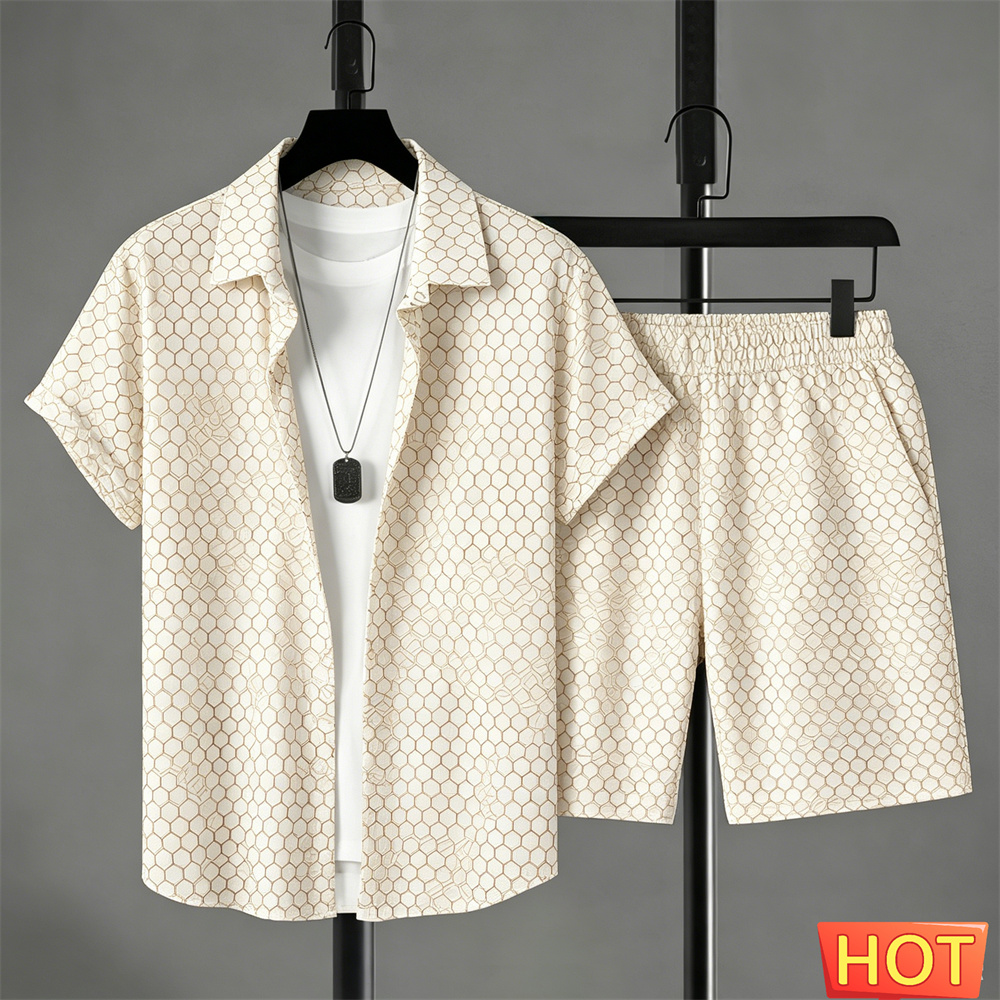 Summer Clothing Beach - Conjunto de Camisa para Hombre, Estilo