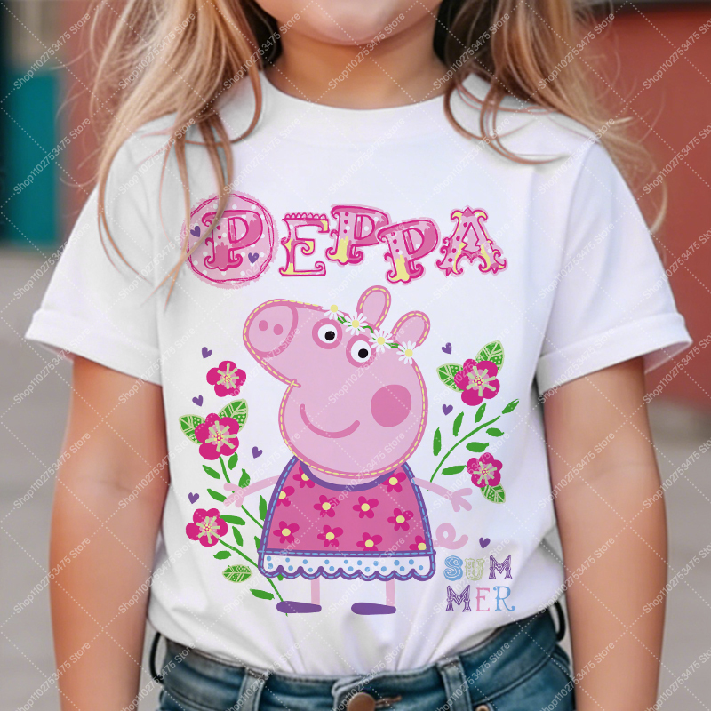 Summer Clothing Model - Camiseta de algodón bonita para niñas,