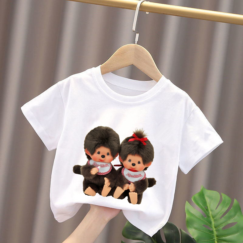 Summer Clothing Boys - Camisetas Monchhichi para niños, camisetas con