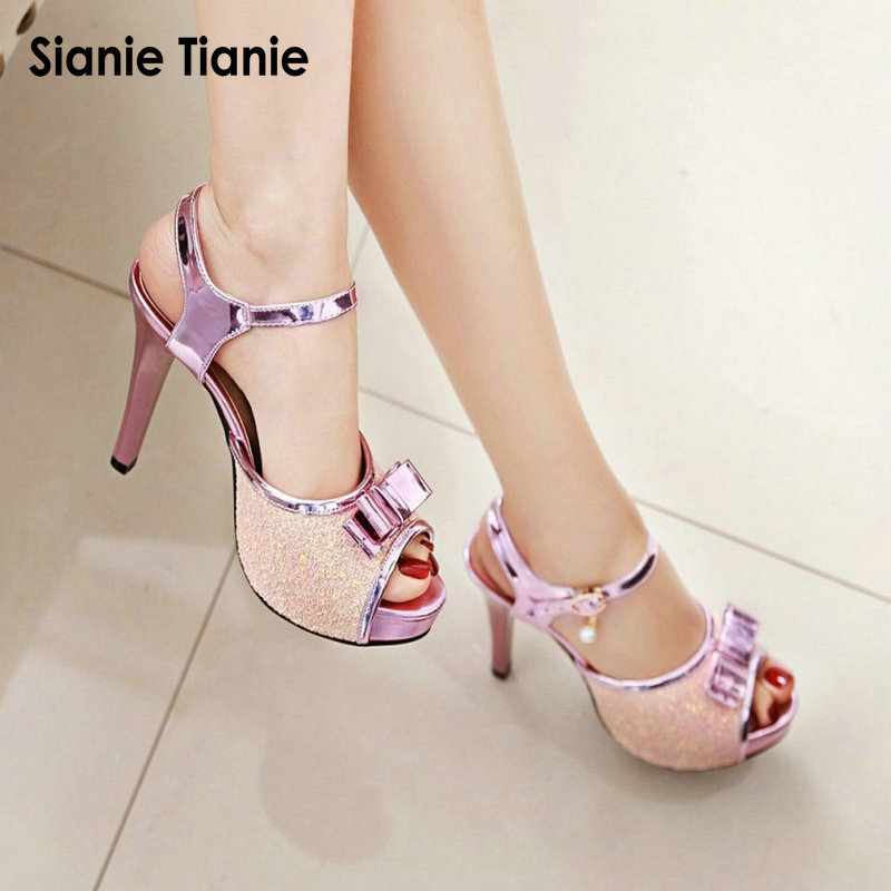 Summer Clothing Fabric - Sianie Tianie-Sandalias de tacón alto fino