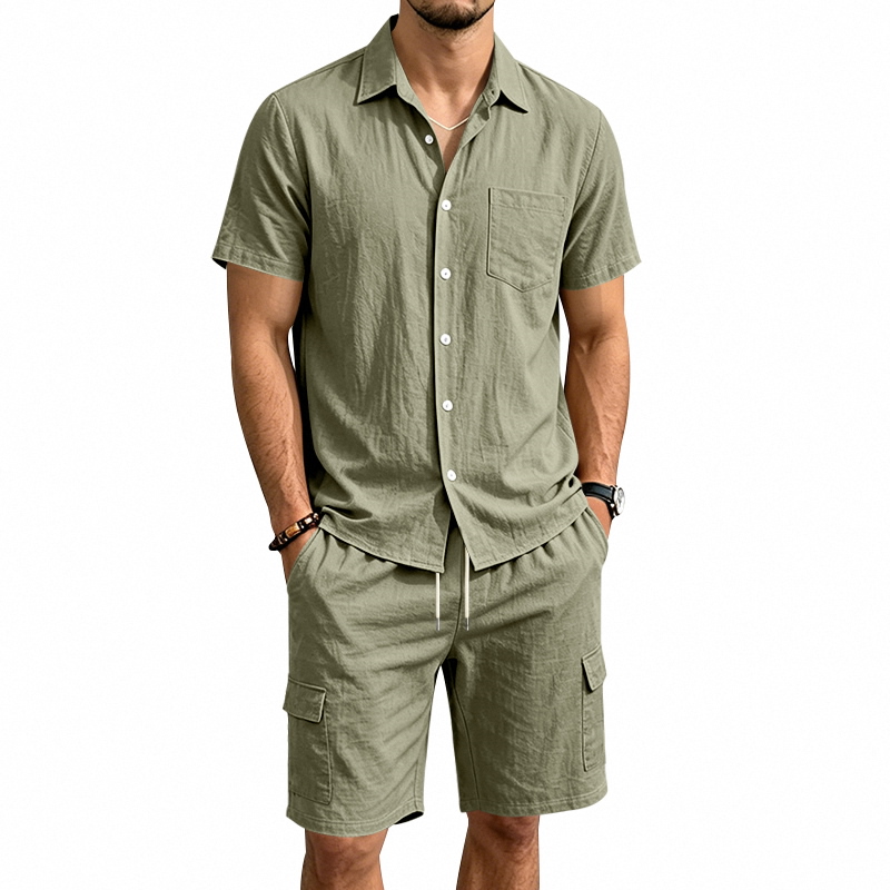 Summer Clothing Sets - Conjunto de Dos Piezas de Lino