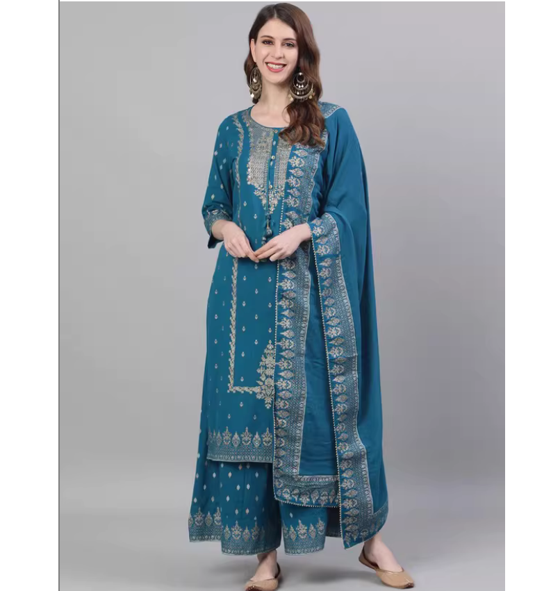 Summer Clothing India - Conjunto de Tres Piezas de Estilo