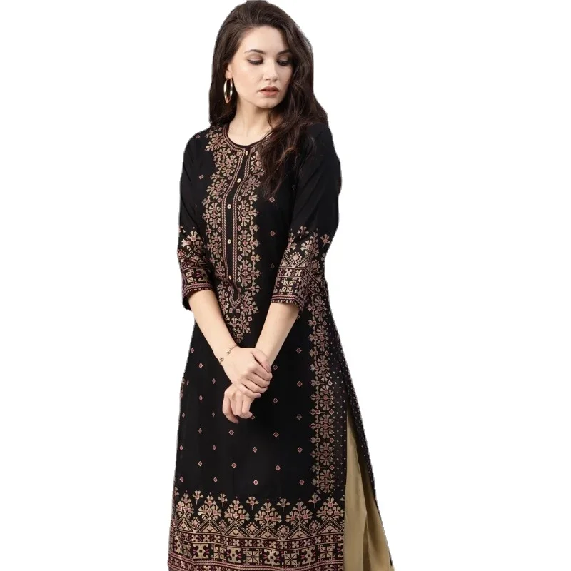 Summer Clothing India - Vestido indio Kurtas para mujer Primavera