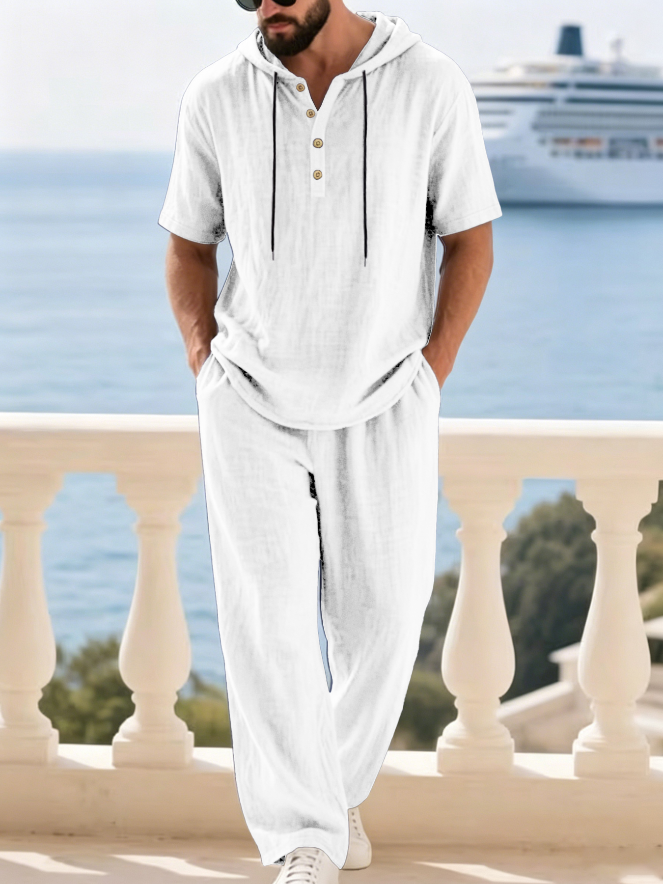 Conjunto de 2 Piezas de Algodó - Summer Clothing Beach reseña y precio