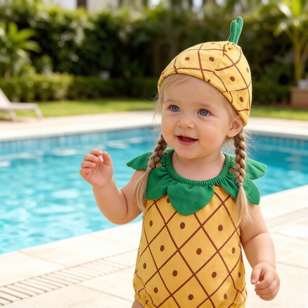 Traje de baño de una pieza con - Summer Loving Kids Clothing reseña y precio