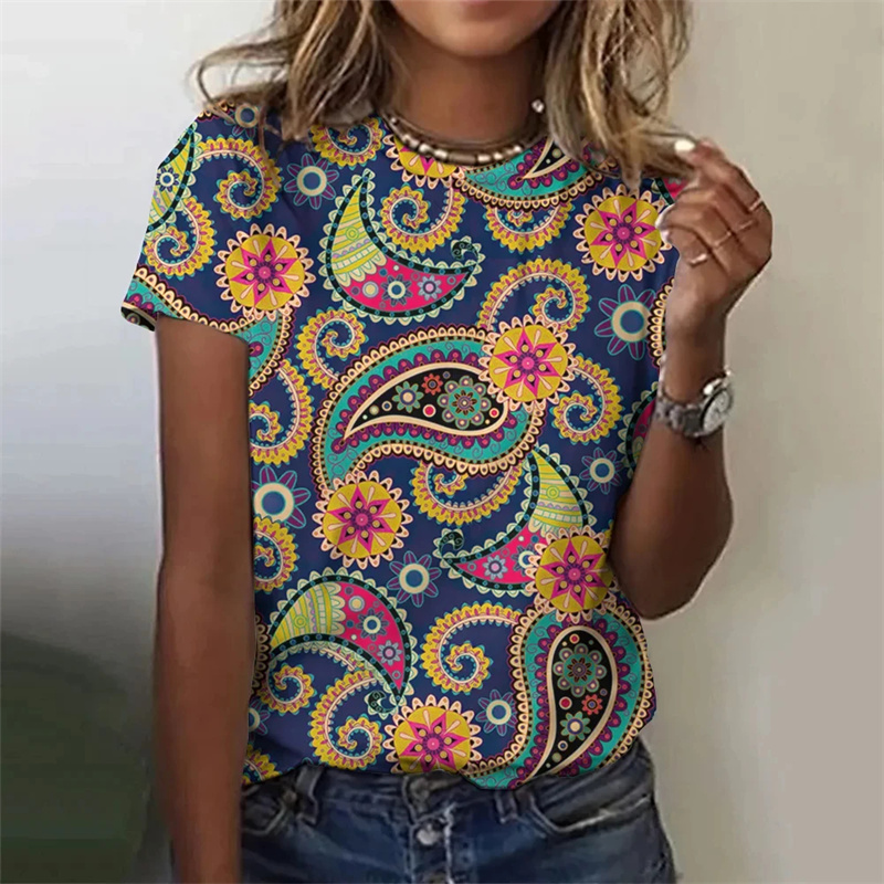 Camiseta con estampado Harajuk - Summer Clothing India reseña y precio