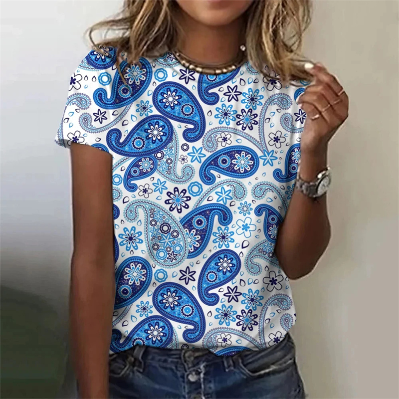Camiseta con estampado Harajuk - Summer Clothing India reseña y precio