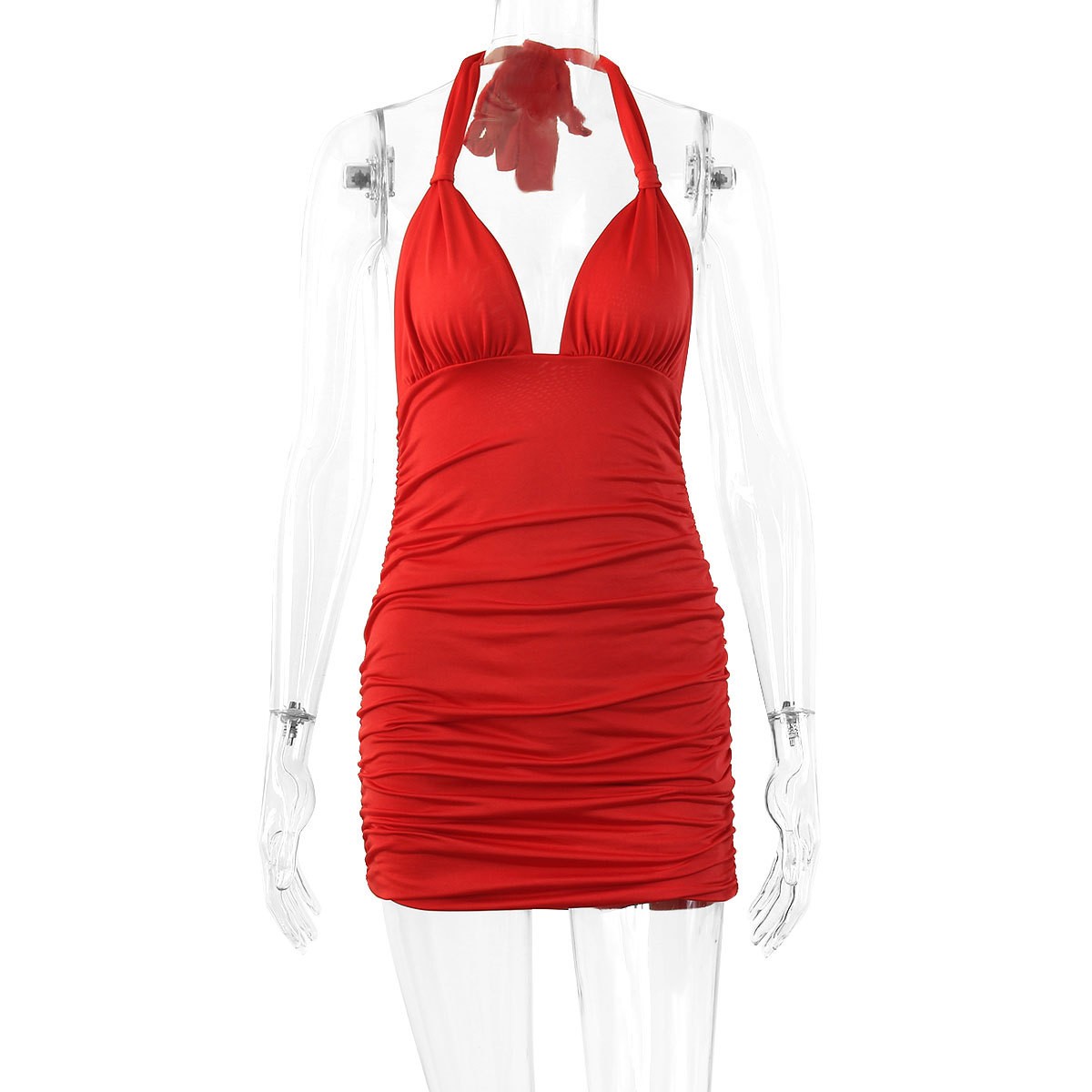 Vestido corto entallado de ver - Summer Clothing Fabric reseña y precio