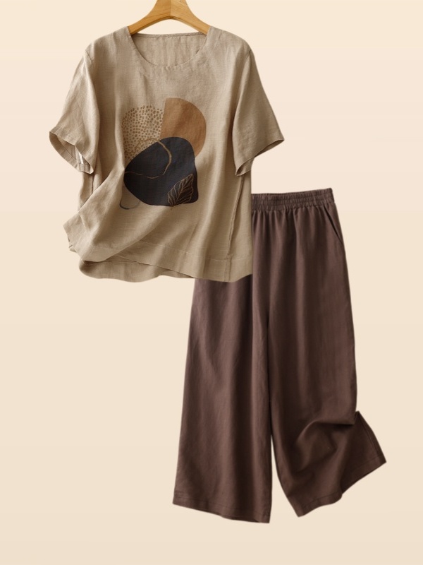 Conjunto de camiseta retro de  - Summer Clothing For Women Over 60 reseña y precio