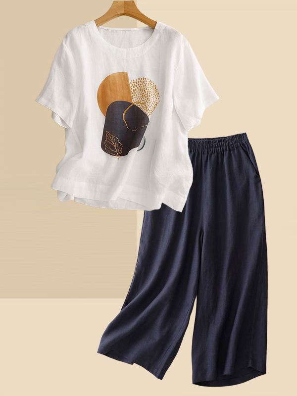 Conjunto de camiseta retro de  - Summer Clothing For Women Over 60 reseña y precio