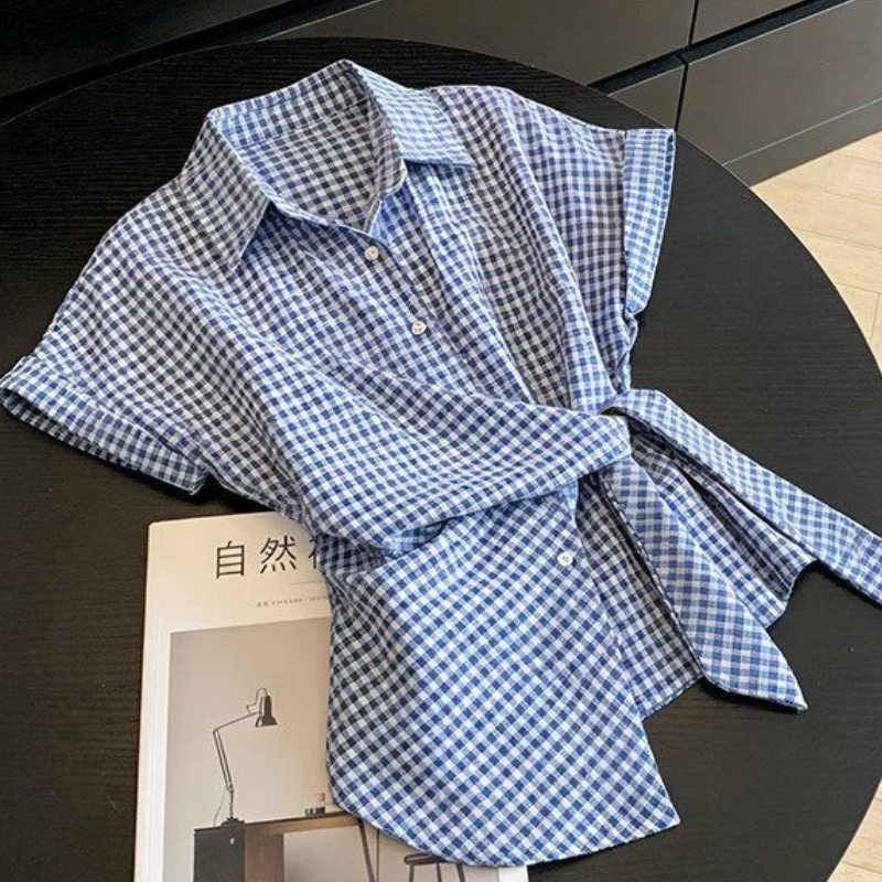 Camisa de Manga Corta con Esta - Summer Youth Clothing reseña y precio