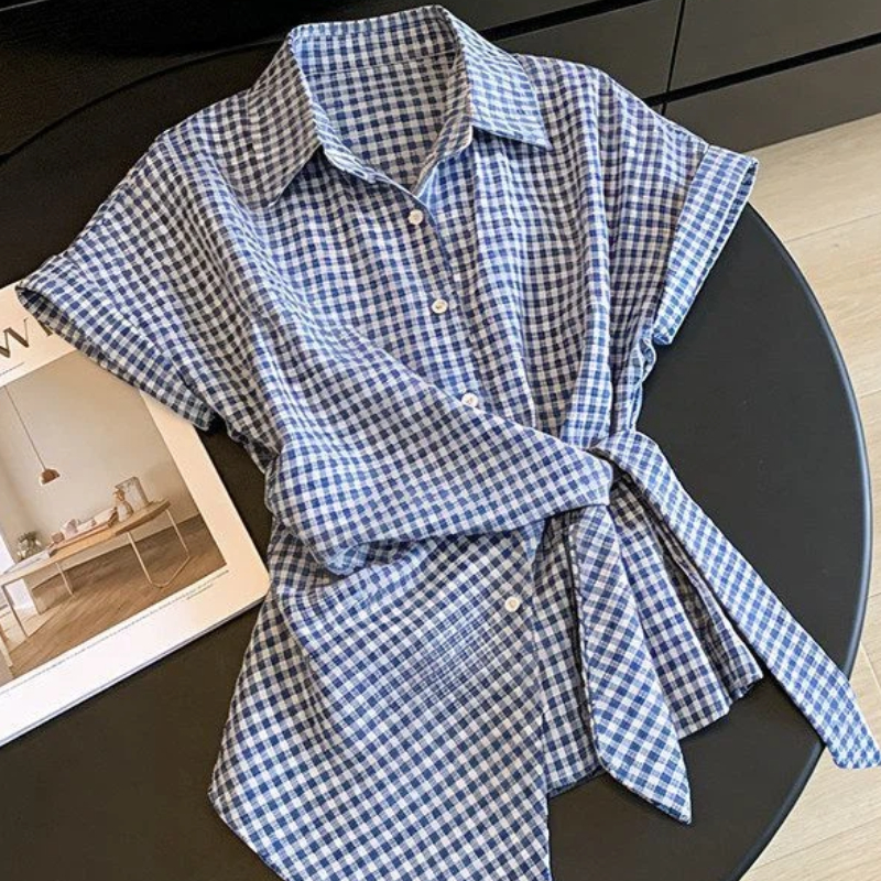 Camisa de Manga Corta con Esta - Summer Youth Clothing reseña y precio