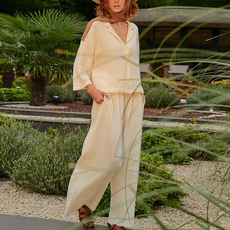 Pantalones de gasa de algodón  - Summer Gauze Clothing reseña y precio