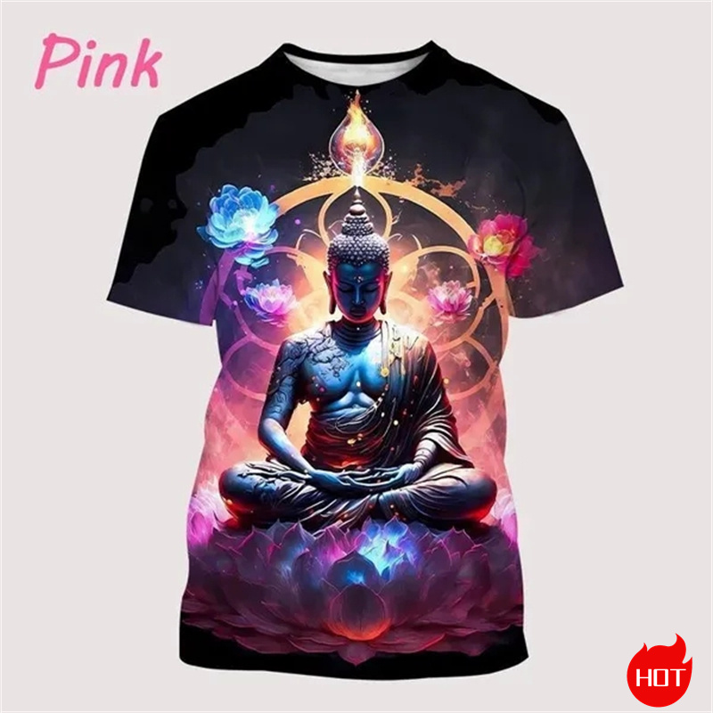 Camiseta budista de Shakyamuni - Summer Clothing India reseña y precio