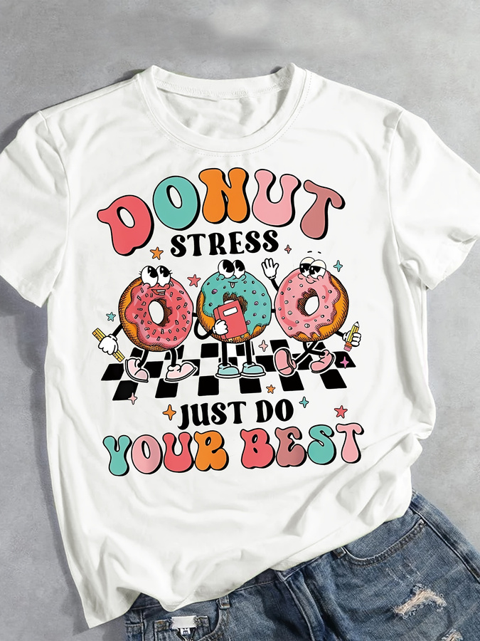 Camiseta con estampado de donu - Summer Clothing Trends For Women 2026 reseña y precio