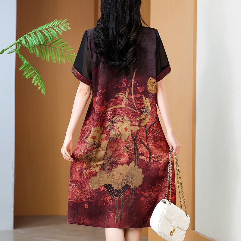 Elegante Vestido Estampado de  - Summer Clothing For Women Over 60 reseña y precio
