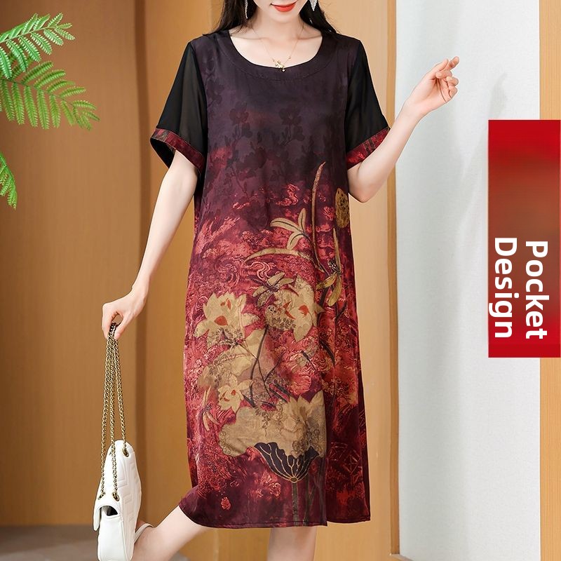 Elegante Vestido Estampado de  - Summer Clothing For Women Over 60 reseña y precio