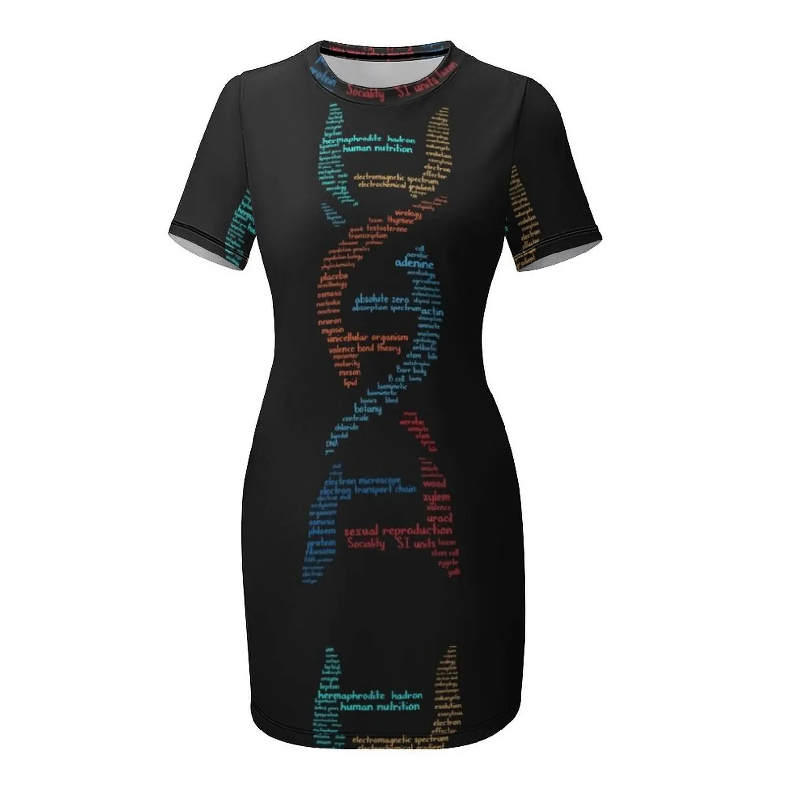 Vestido de manga corta con est - Summer Clothing Words reseña y precio