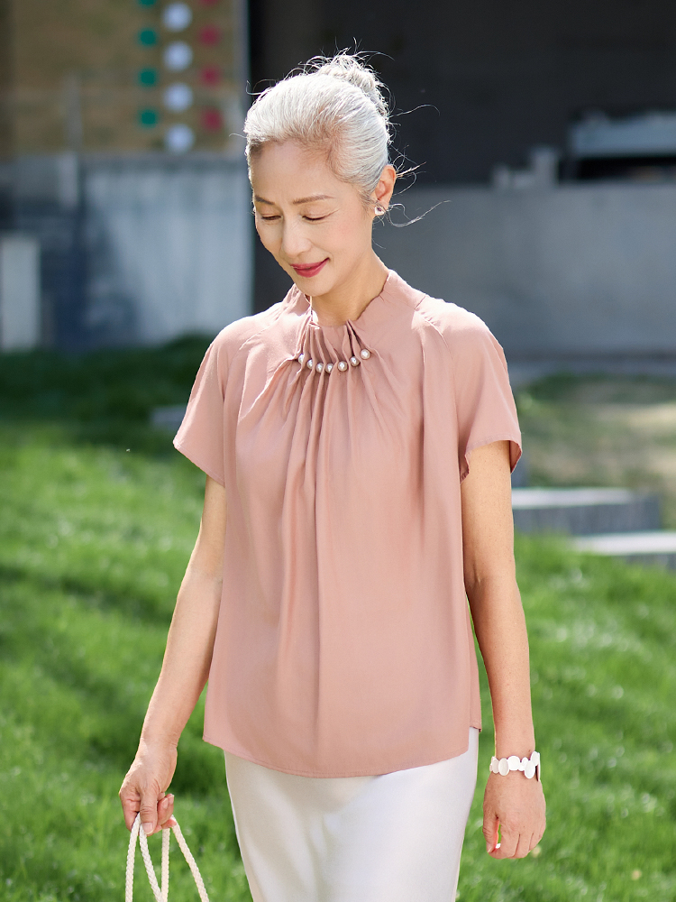 Muzhi Camiseta fina de manga c - Summer Clothing Over 50 reseña y precio