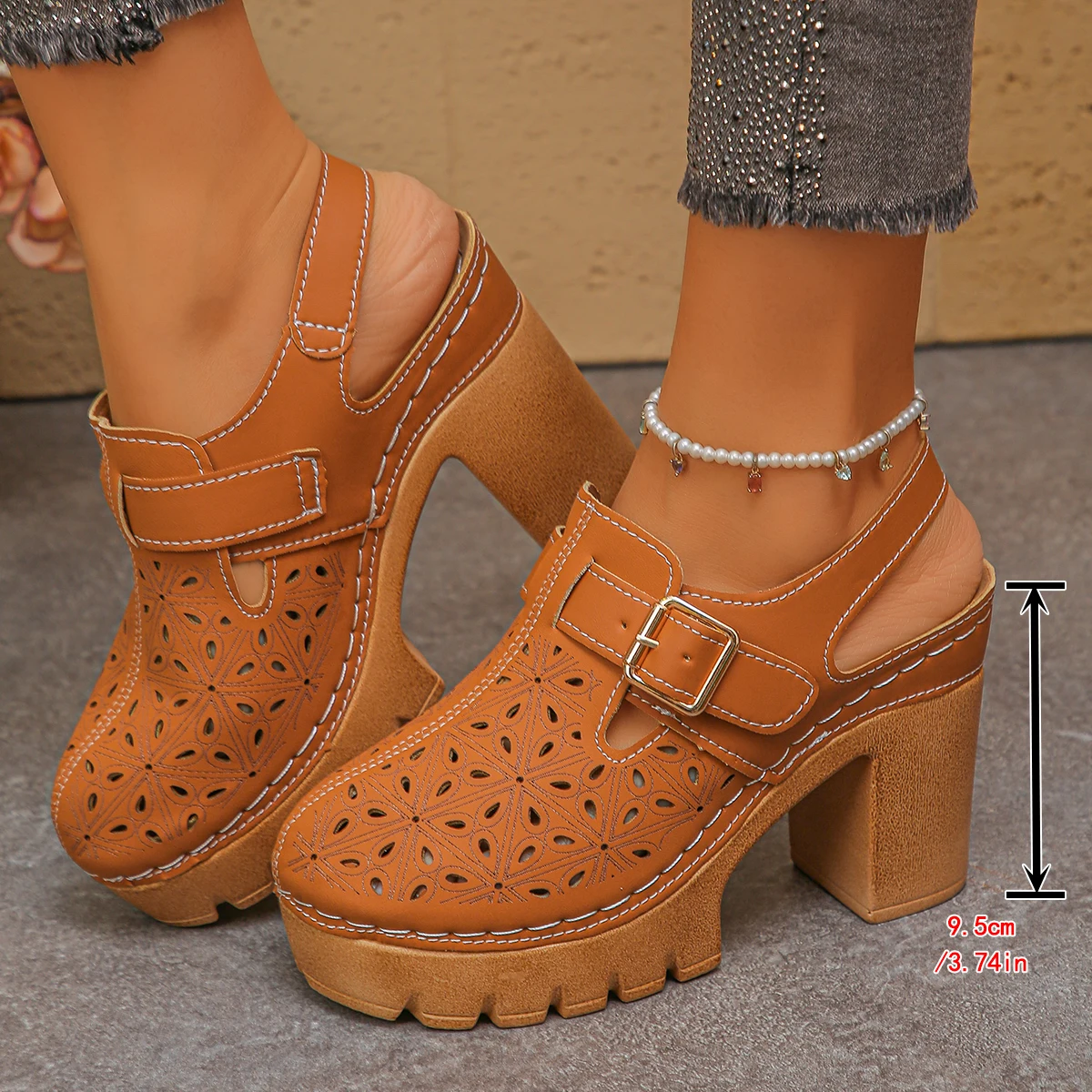 Sandalias de tacón grueso de t - Summer Closet reseña y precio