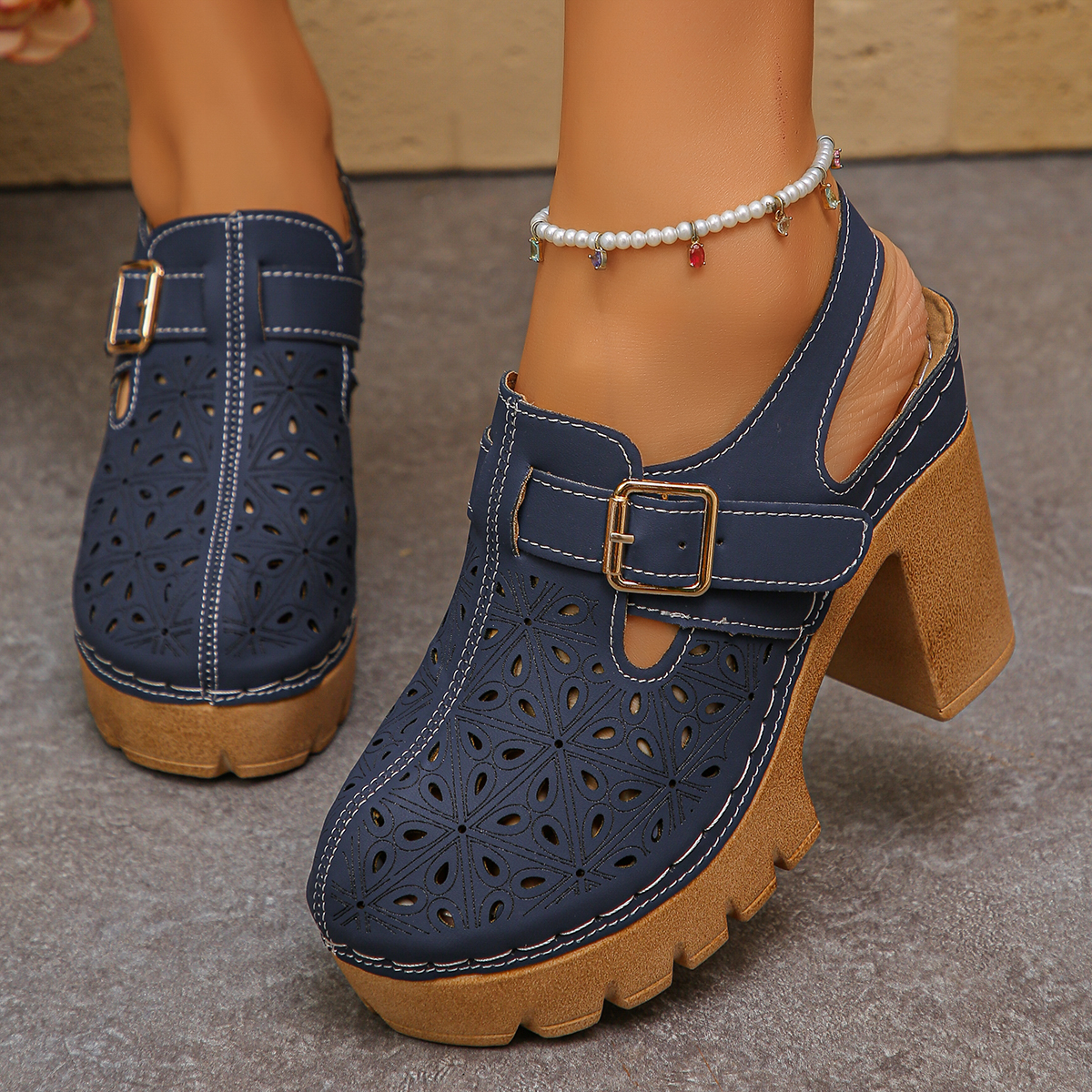 Sandalias de tacón grueso de t - Summer Closet reseña y precio
