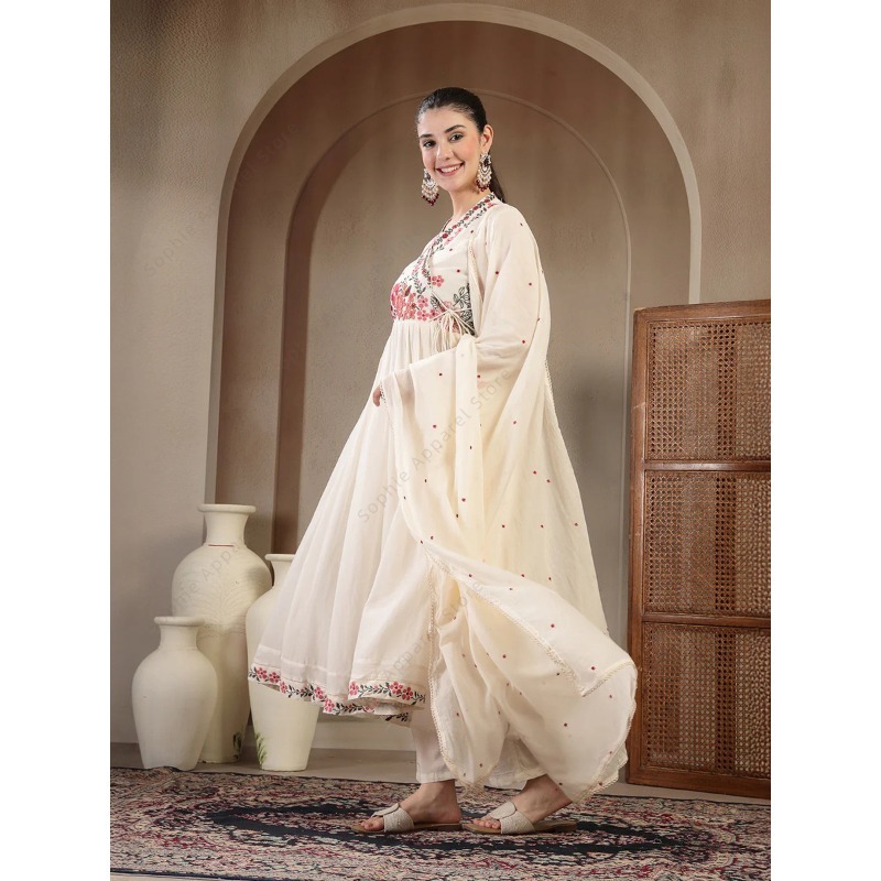Conjunto de Kurti Anarkali de  - Summer Clothing India reseña y precio