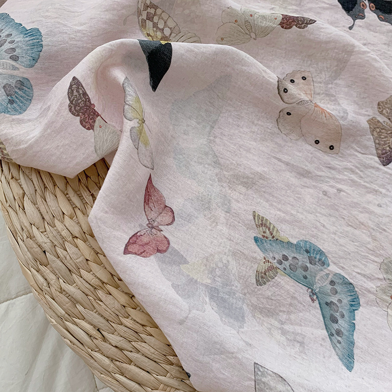 Tela con Estampado de Mariposa - Summer Clothing Fabric reseña y precio