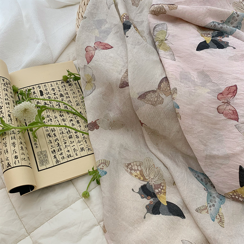 Tela con Estampado de Mariposa - Summer Clothing Fabric reseña y precio