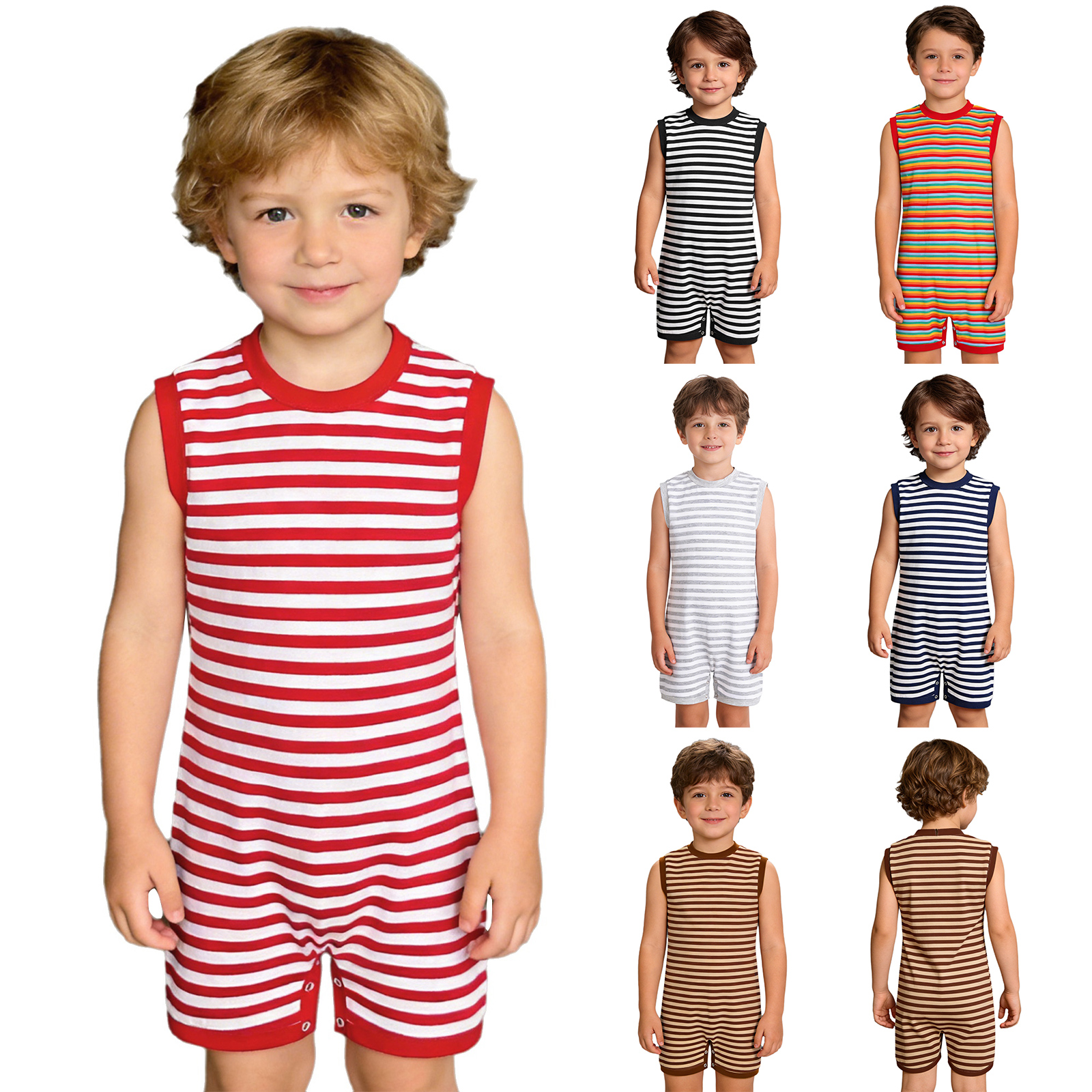 Mono de una pieza para niños y - Summer Clothing Boys reseña y precio