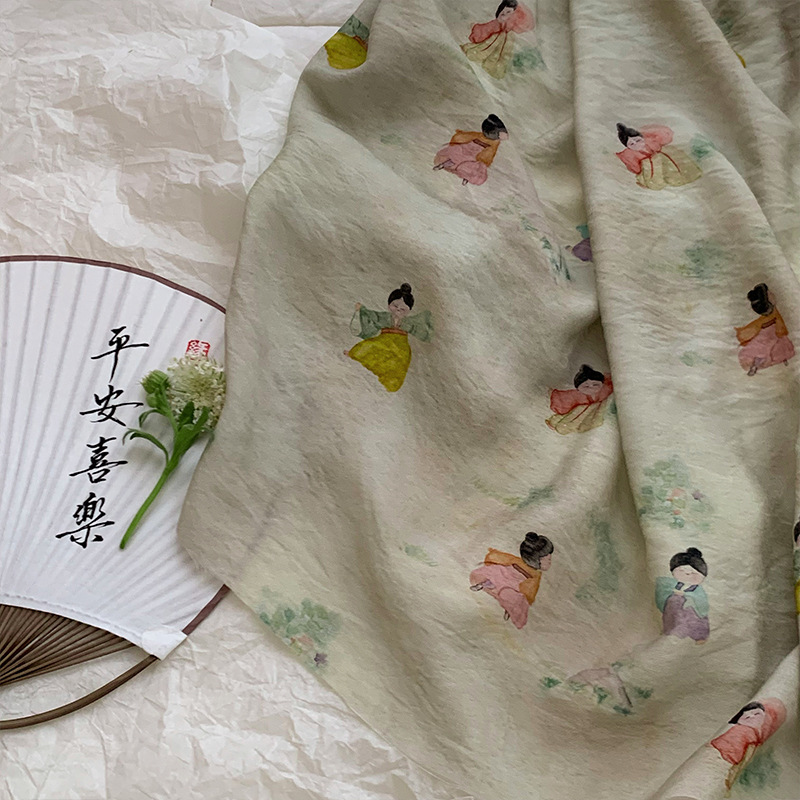 Tela estampada bonita para rop - Summer Clothing Fabric reseña y precio