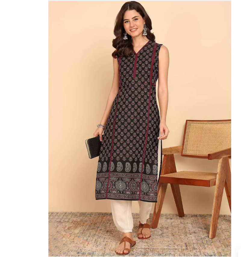 Top negro informal retro de lo - Summer Clothing India reseña y precio