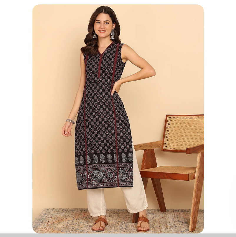 Top negro informal retro de lo - Summer Clothing India reseña y precio