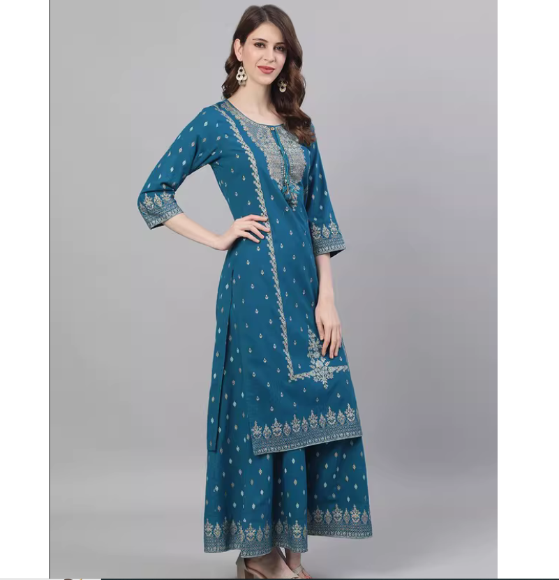 Conjunto de Tres Piezas de Est - Summer Clothing India reseña y precio